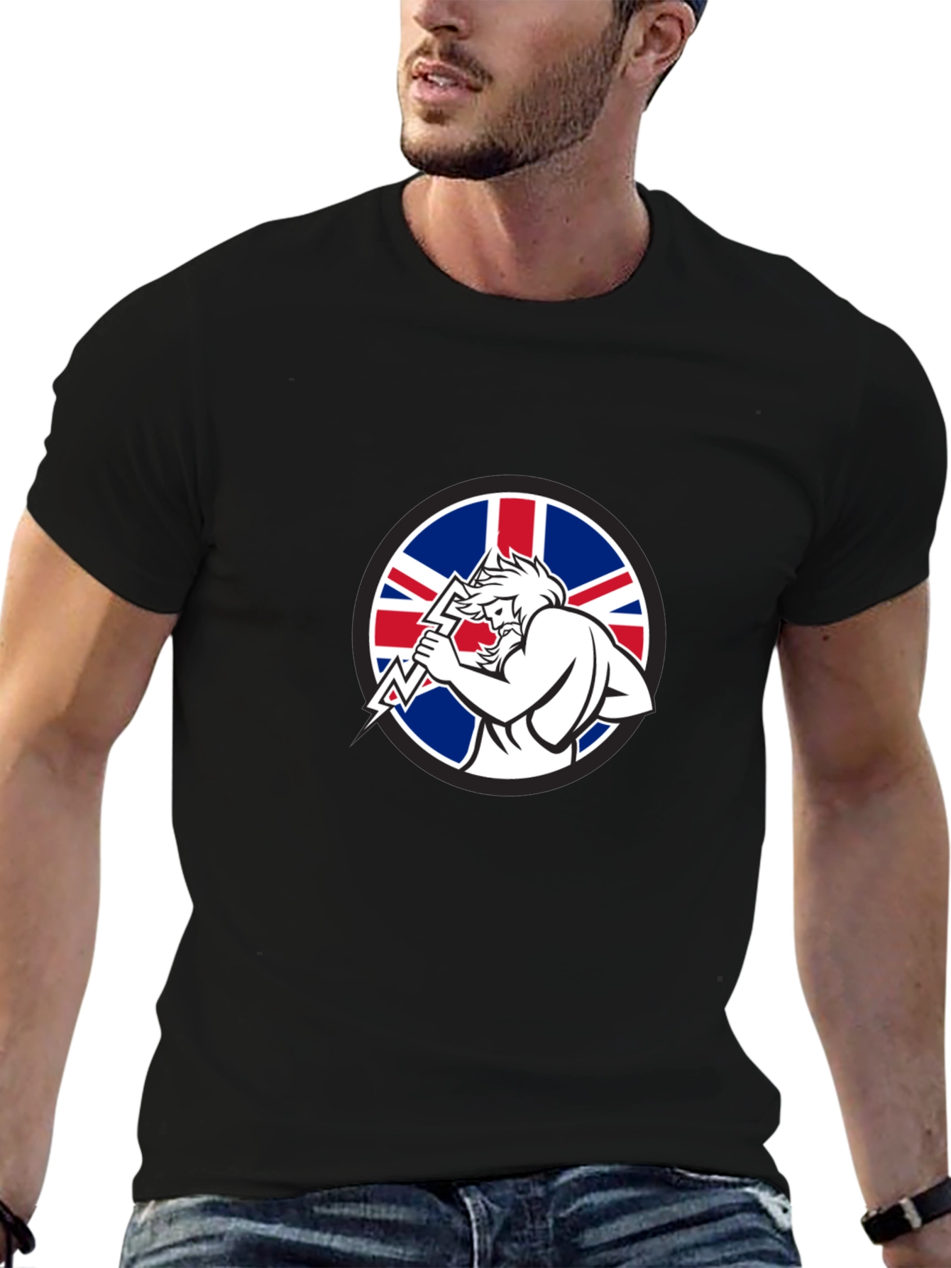 Union Jack Zeus Black T-Shirt