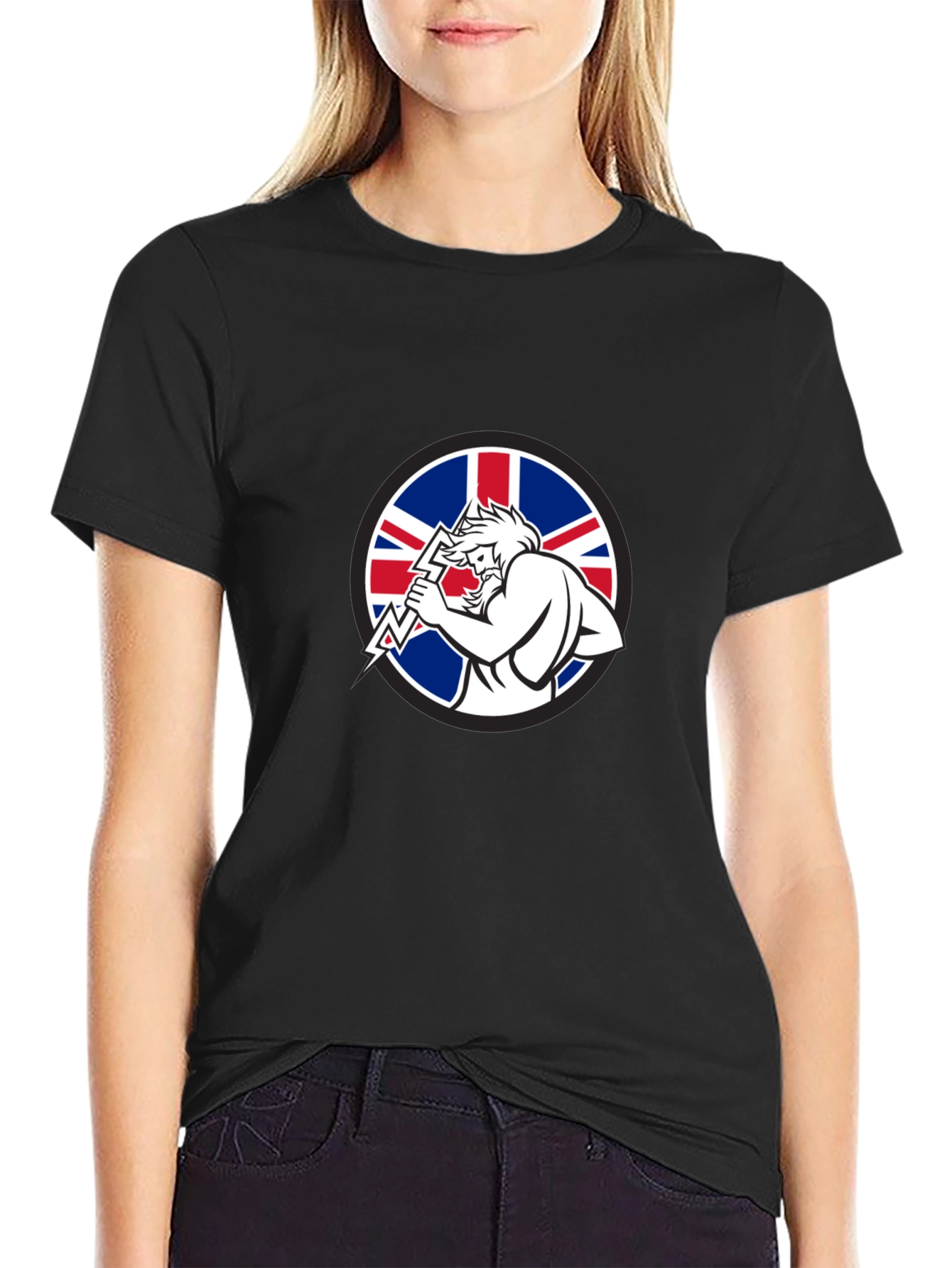 Union Jack Zeus Black T-Shirt