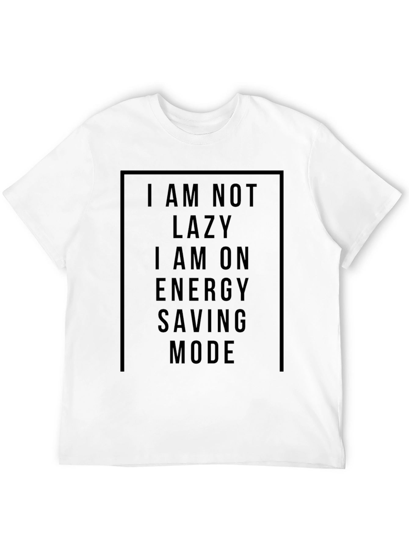 Energy Saving Mode Black T-Shirt