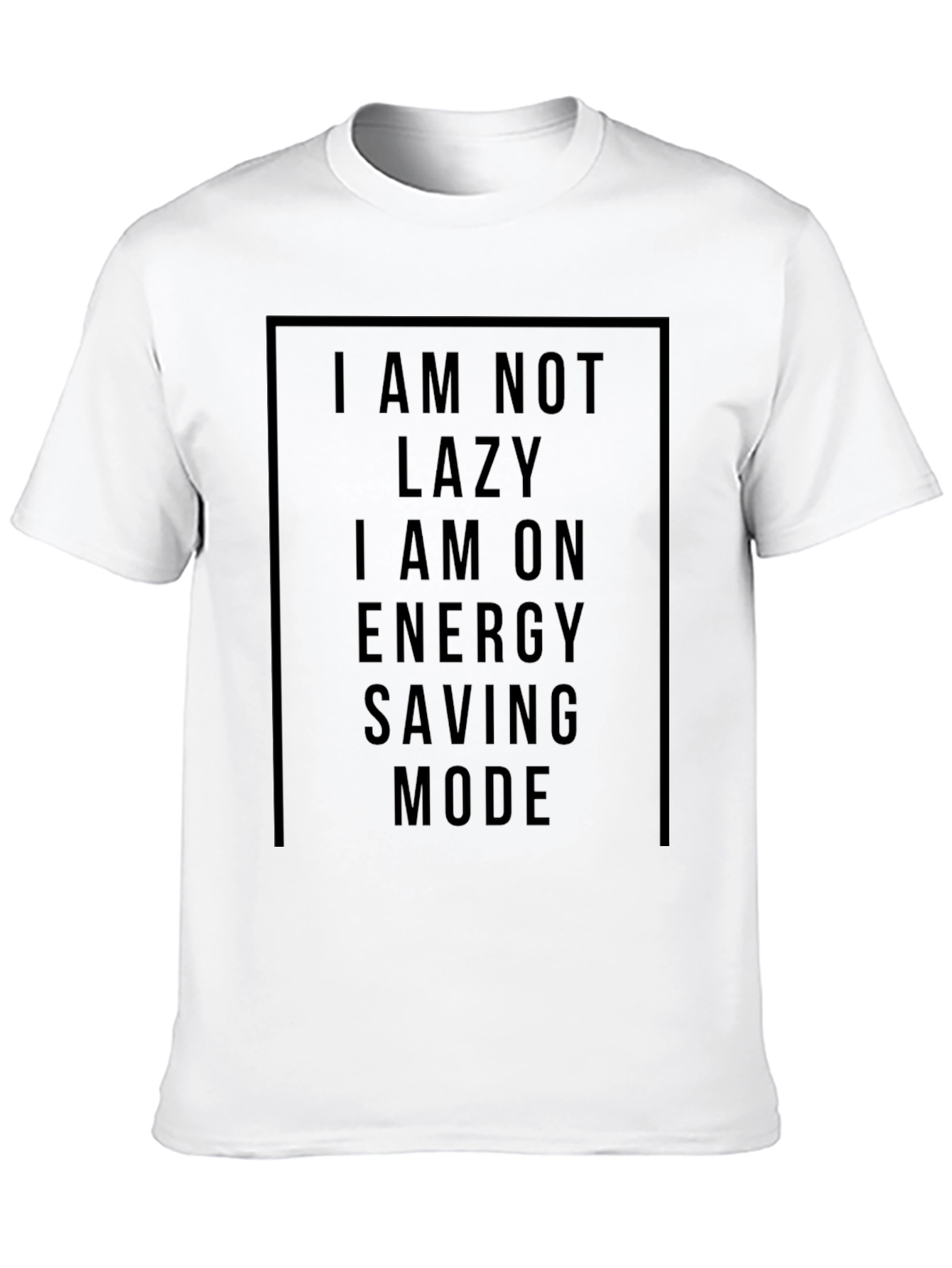 Energy Saving Mode Black T-Shirt