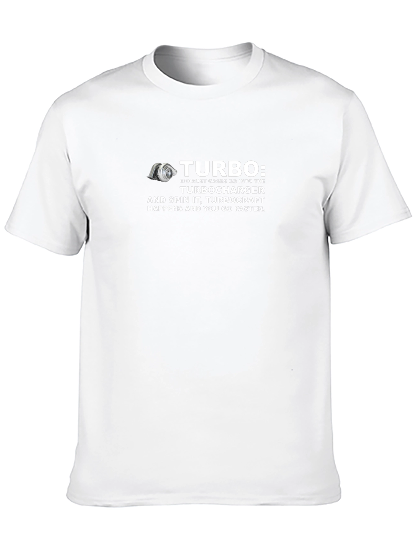 Turbocharger Humor Graphic T-Shirt - Speed Enthusiast Apparel