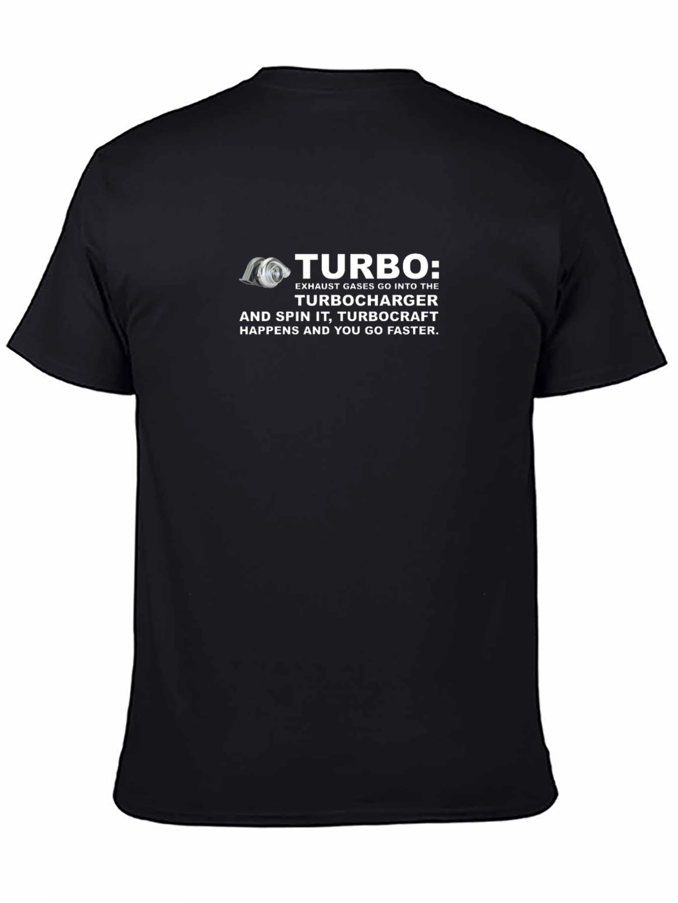 Turbocharger Humor Graphic T-Shirt - Speed Enthusiast Apparel
