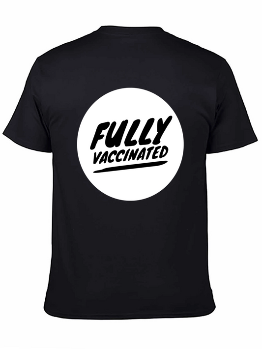 Fully Vaccinated Crew Neck T-Shirt - Black