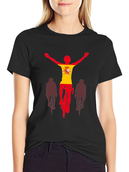 Spain Cyclist T-Shirt - Black