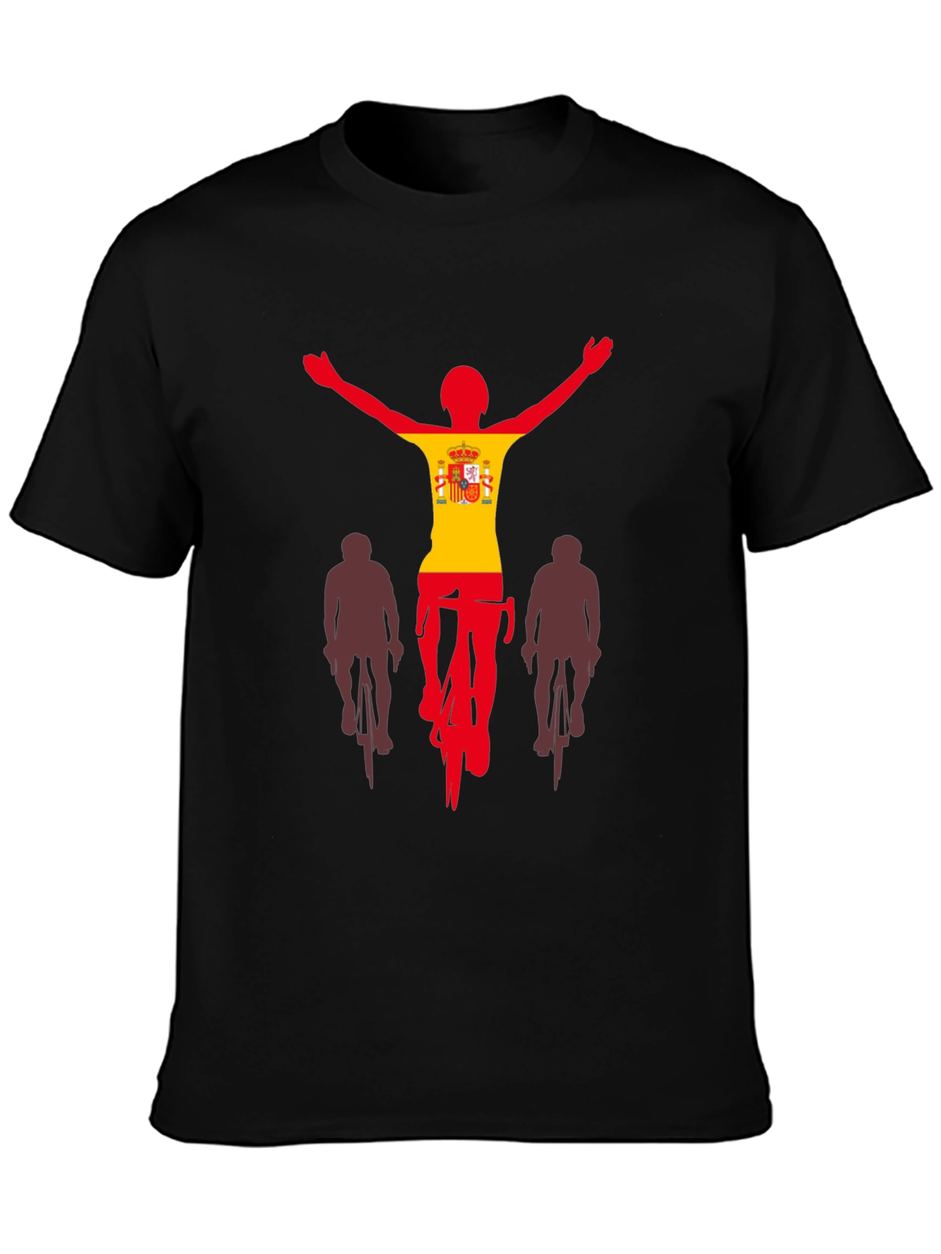 Spain Cyclist T-Shirt - Black