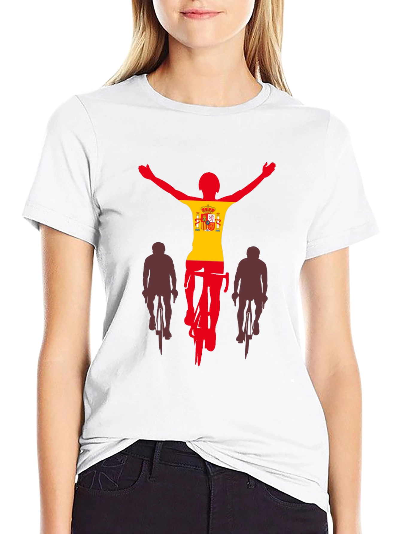 Spain Cyclist T-Shirt - Black