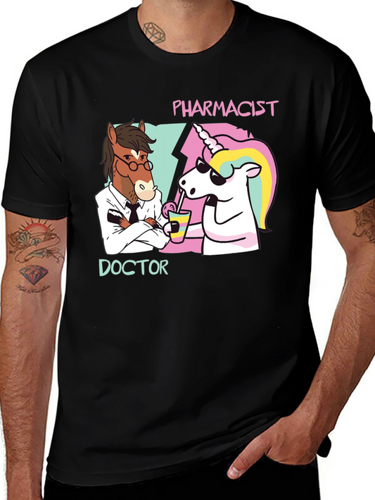 Doctor & Pharmacist T-Shirt - Funny Horse & Unicorn Tee