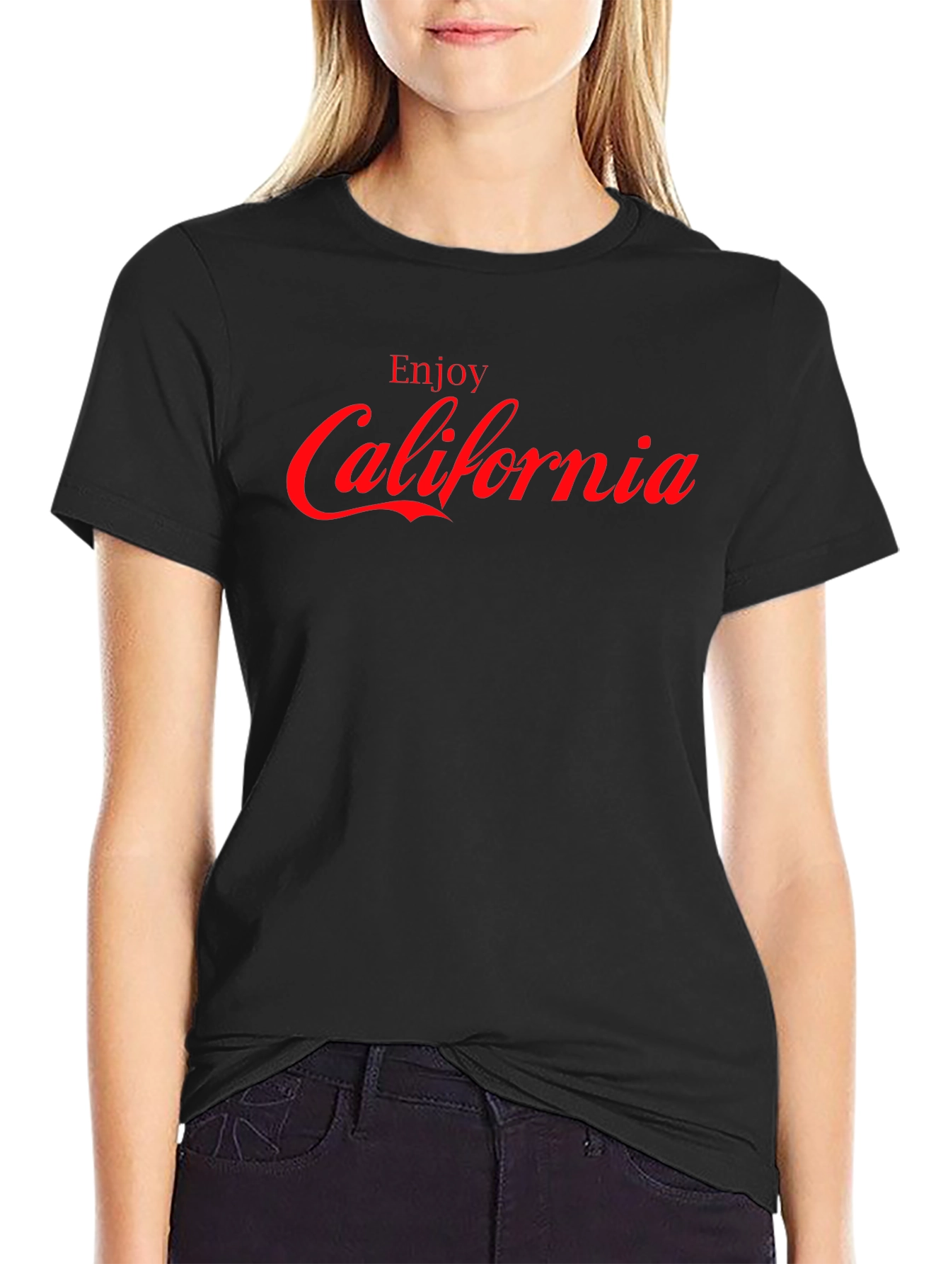Enjoy California Graphic T-Shirt - Black