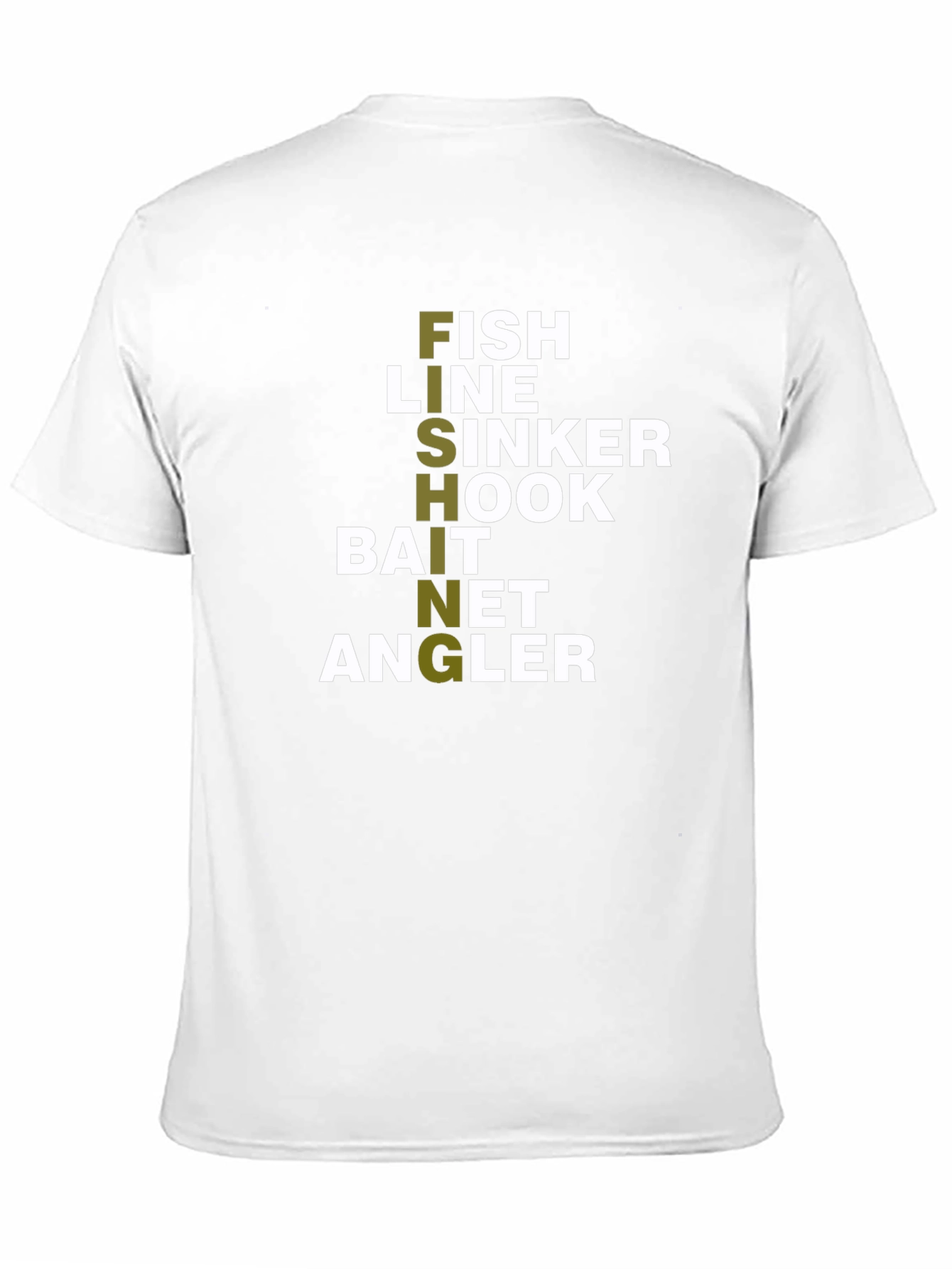 Fishing T-Shirt: Fish Hook Line Bait Angler Design