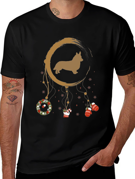Corgi Christmas Dreamcatcher Graphic Tee