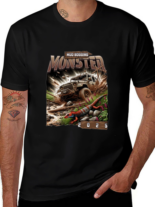 Mud Bogging Monster 2025 Black T-Shirt