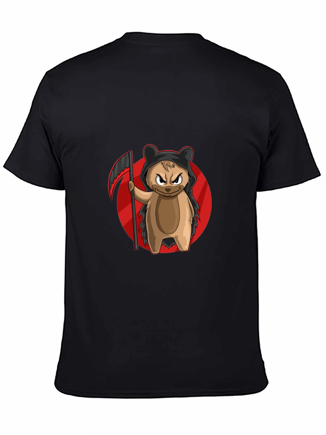 Grim Reaper Bear T-Shirt - Cool Cartoon Graphic Tee