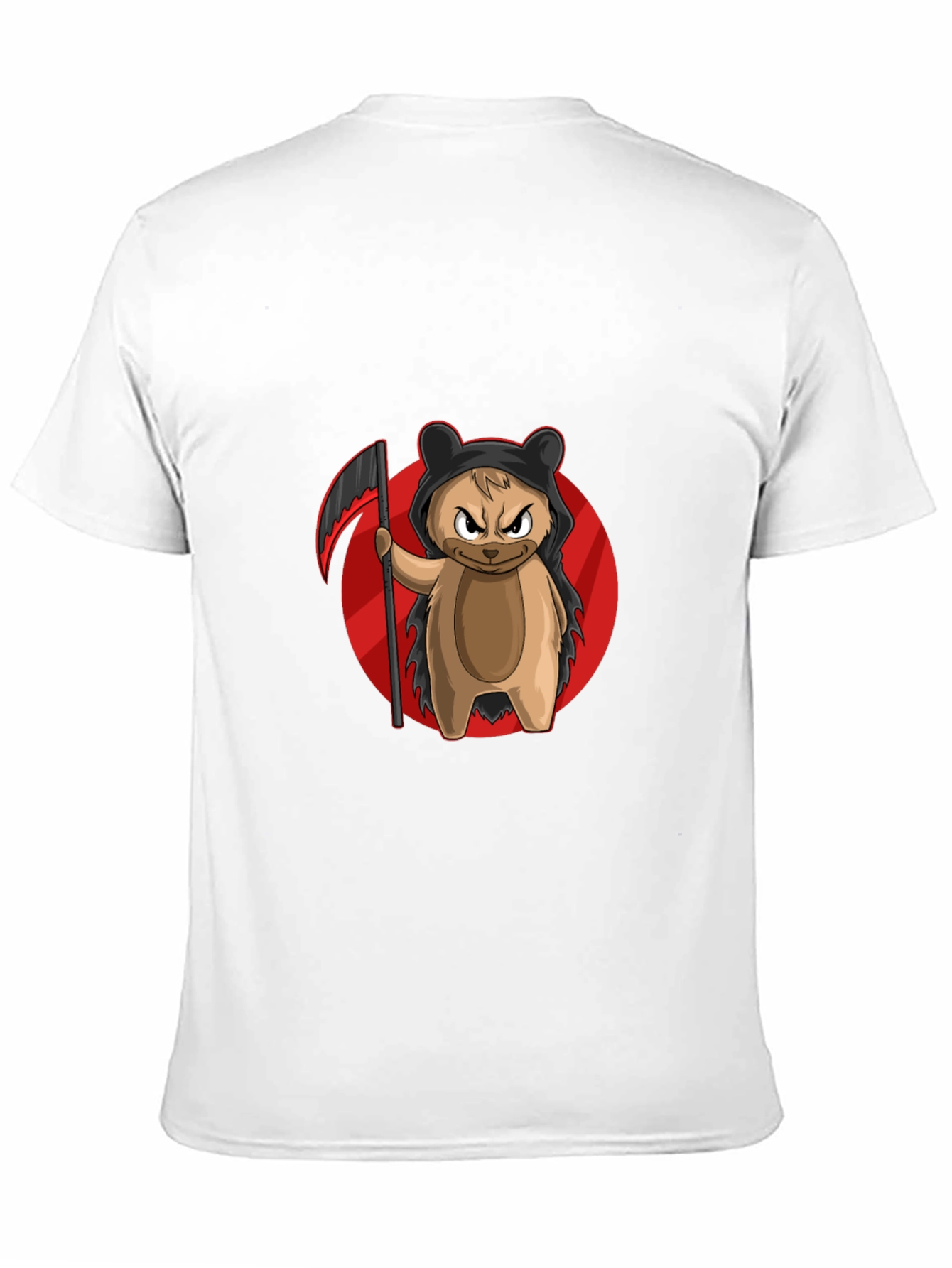 Grim Reaper Bear T-Shirt - Cool Cartoon Graphic Tee