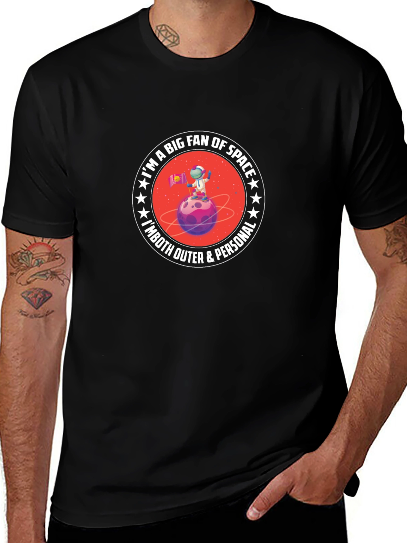 Space Fan T-Shirt: Outer & Personal Astronaut Tee