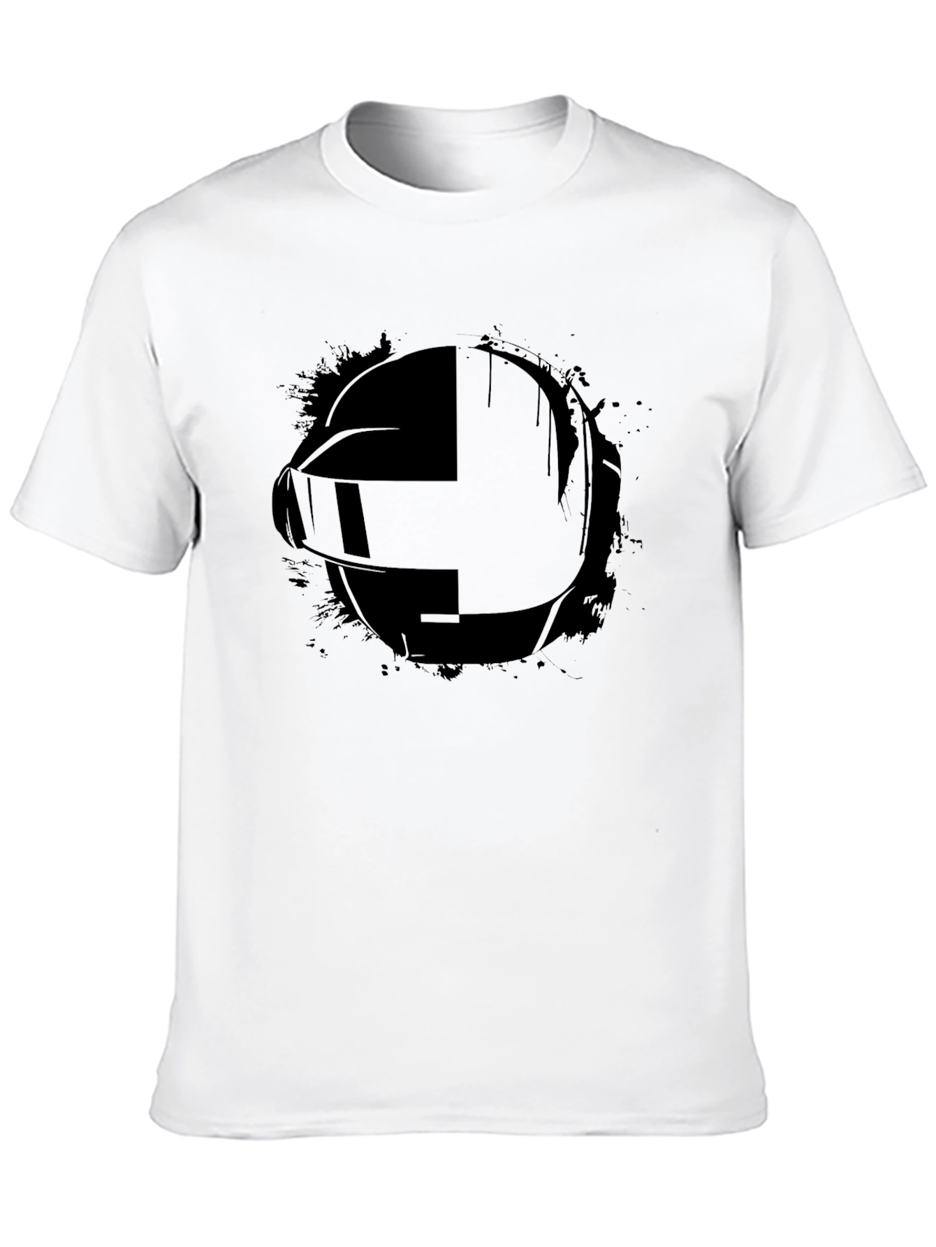 Daft Punk Style Black Graphic Tee