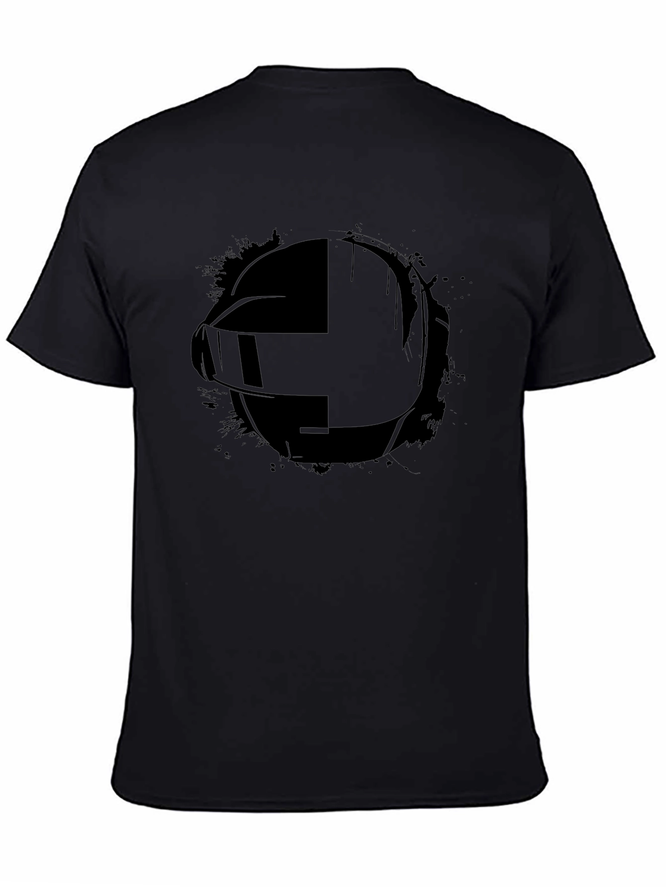 Daft Punk Style Black Graphic Tee