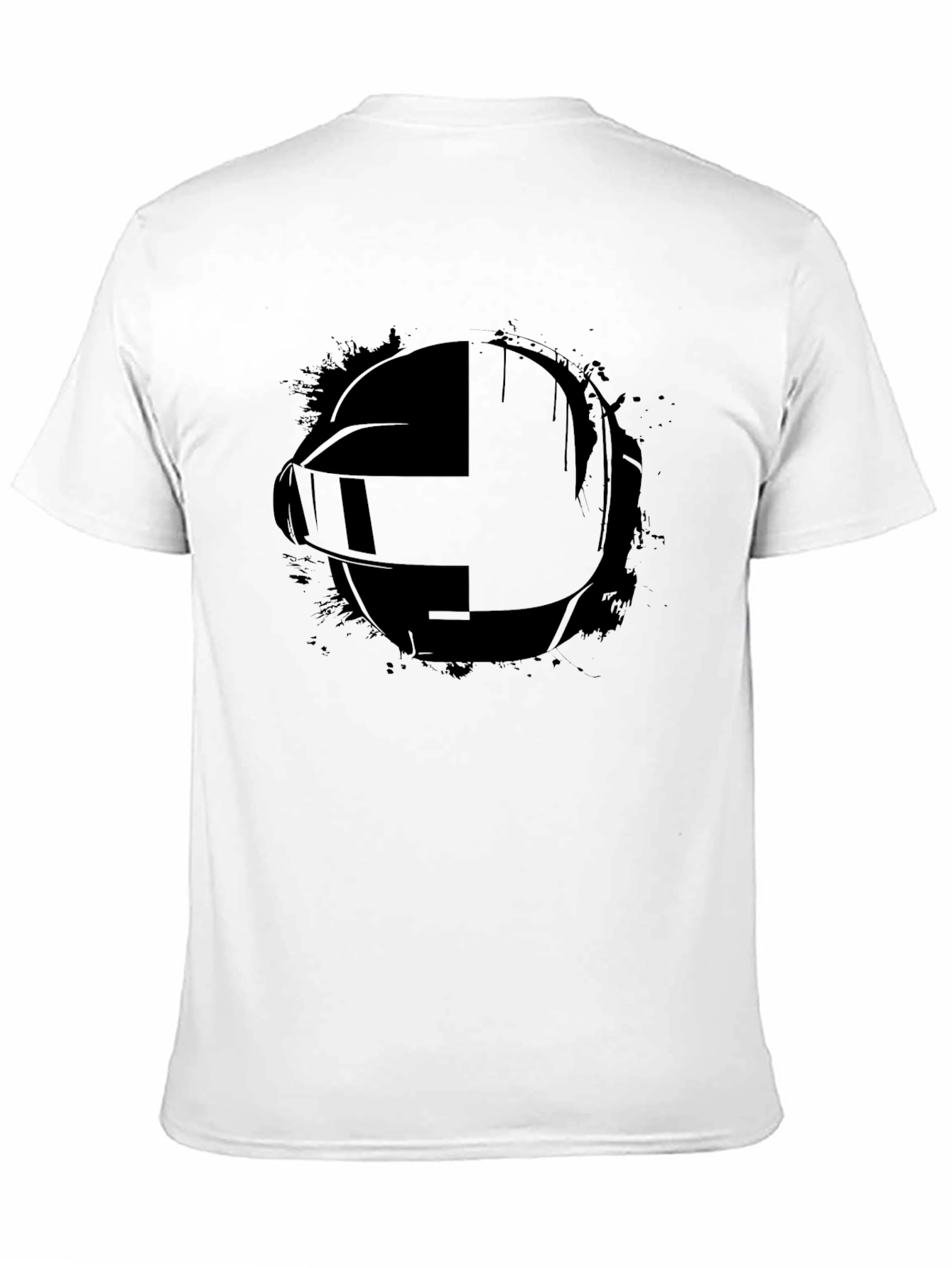 Daft Punk Style Black Graphic Tee
