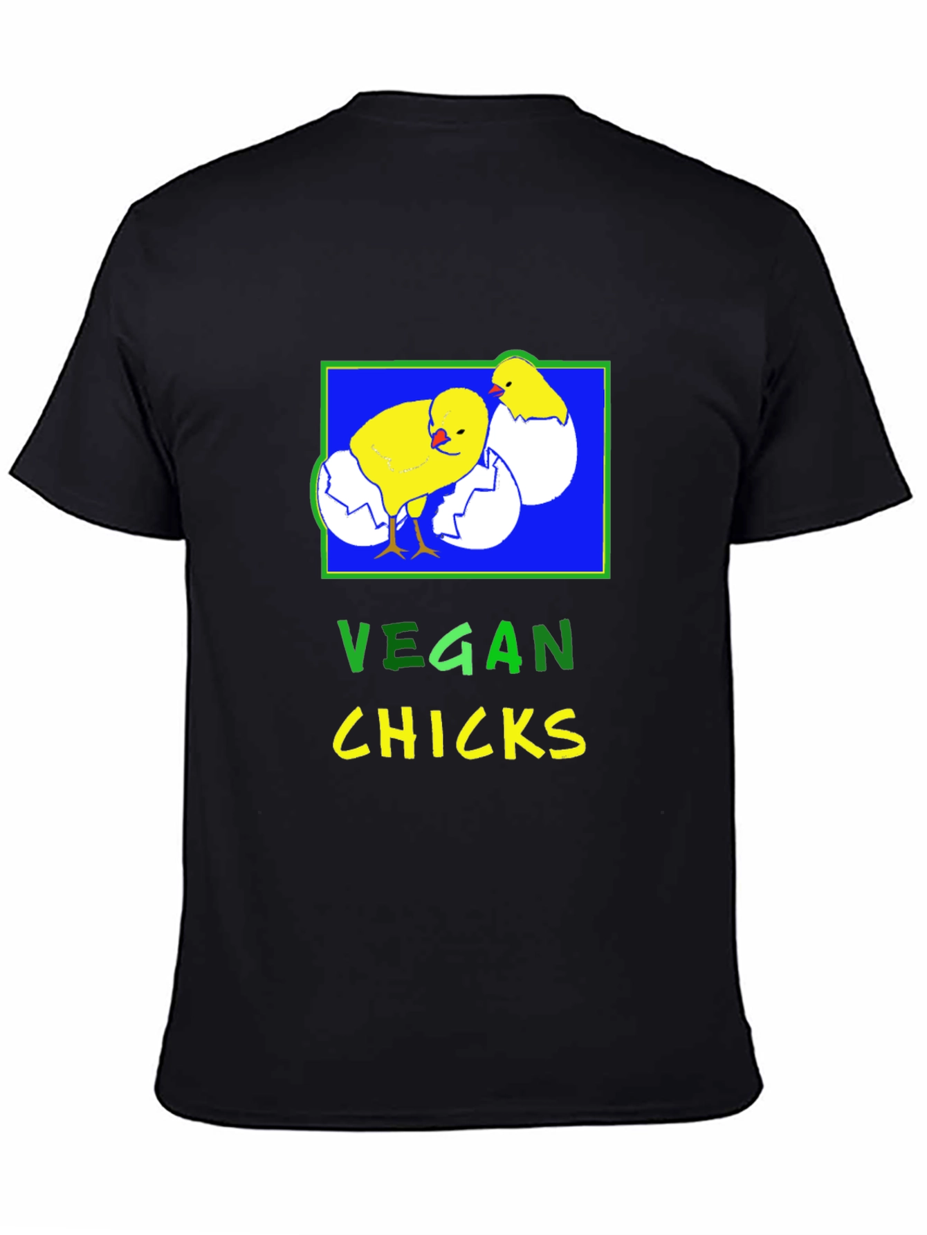 Vegan Chicks T-Shirt - Black Graphic Tee