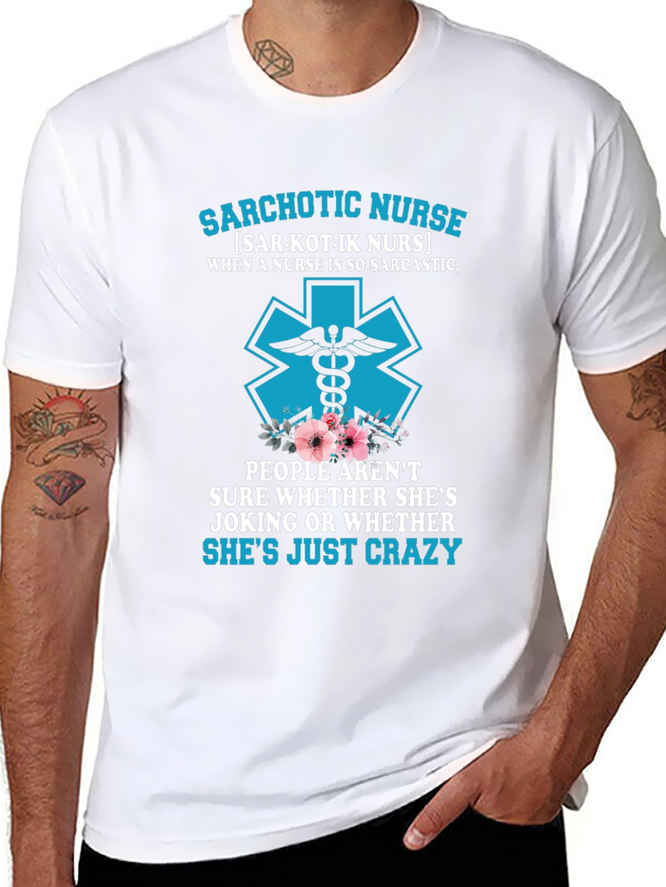 Sarchotic Nurse T-Shirt Funny Nurse Tee