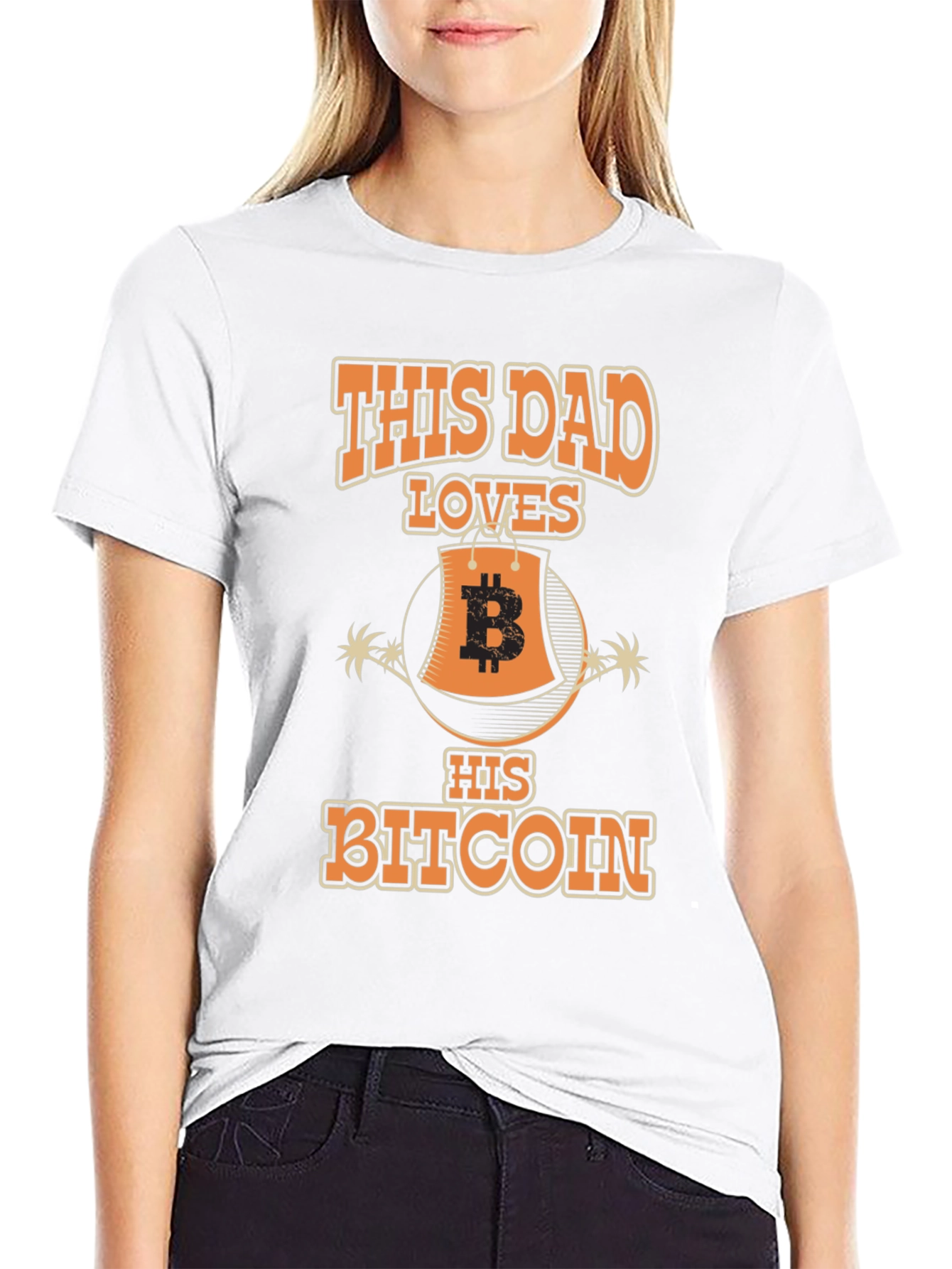 This Dad Loves His Bitcoin T-Shirt Cryptocurrency