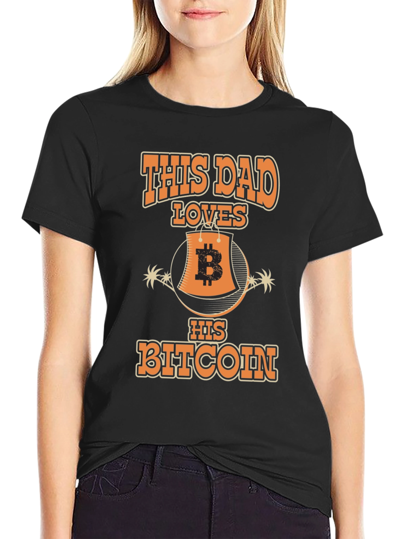 This Dad Loves His Bitcoin T-Shirt Cryptocurrency