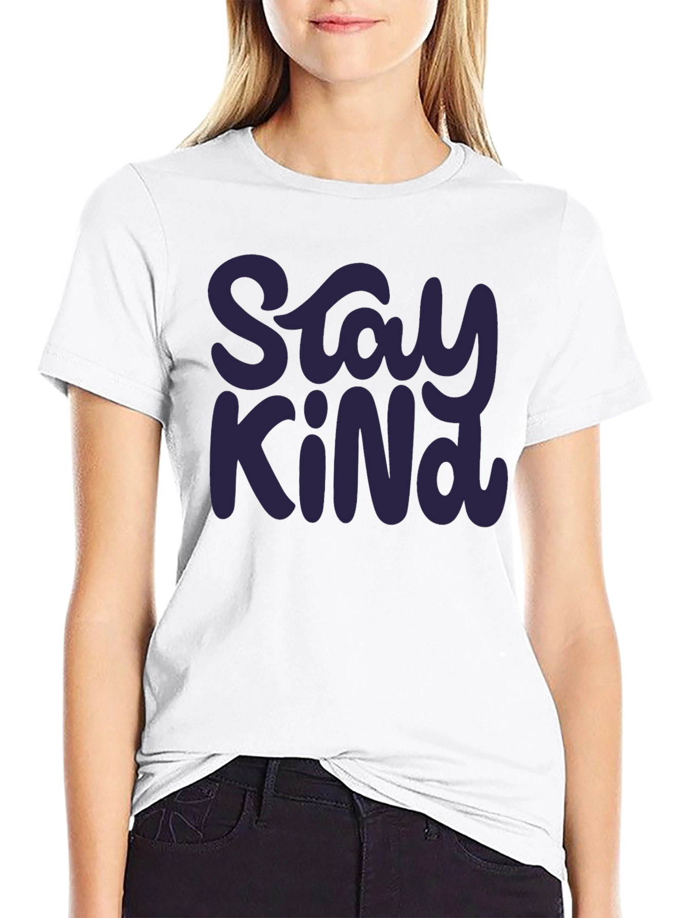 Stay Kind Graphic Tee - Soft Cotton Casual Shirt