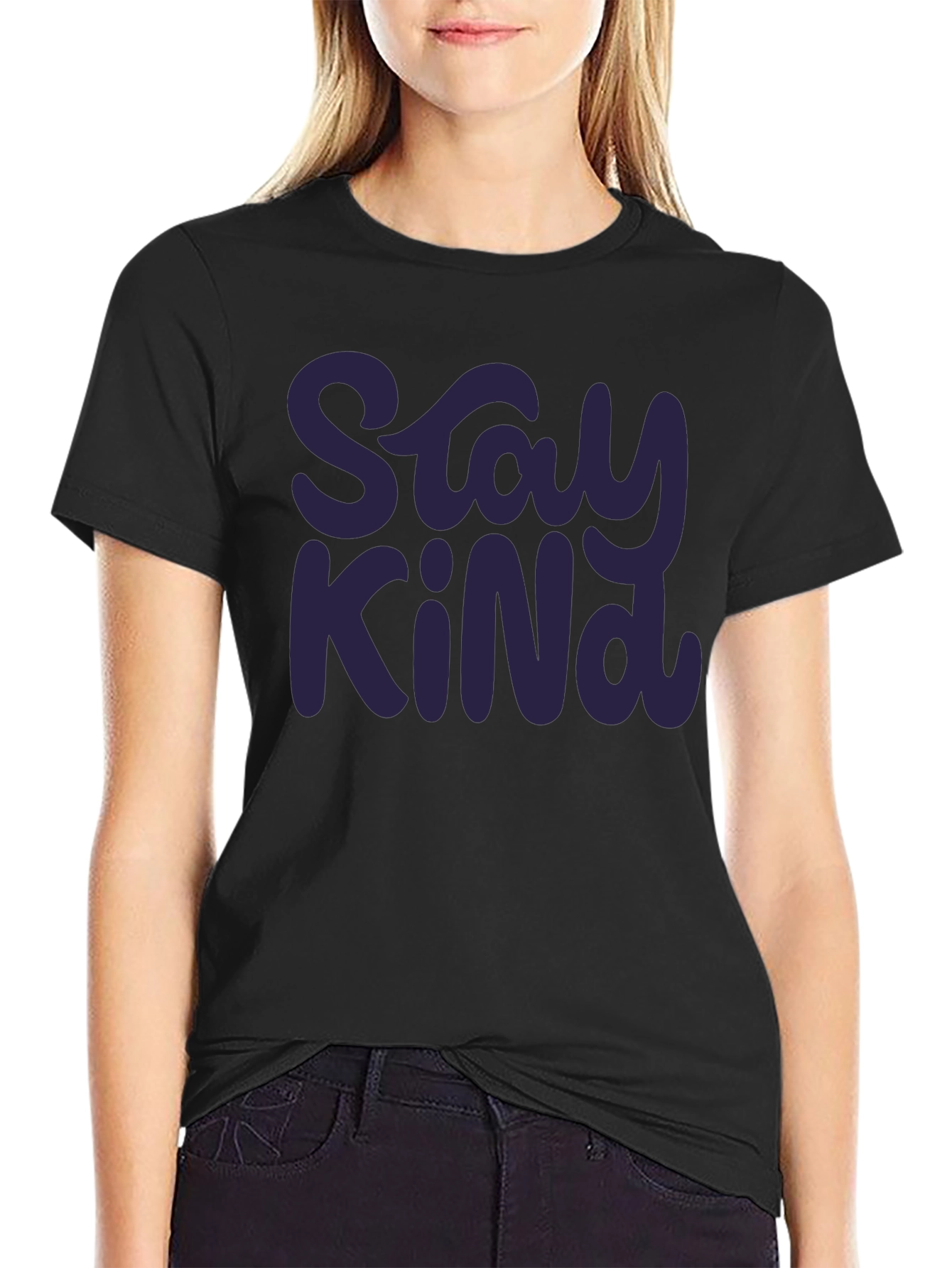 Stay Kind Graphic Tee - Soft Cotton Casual Shirt