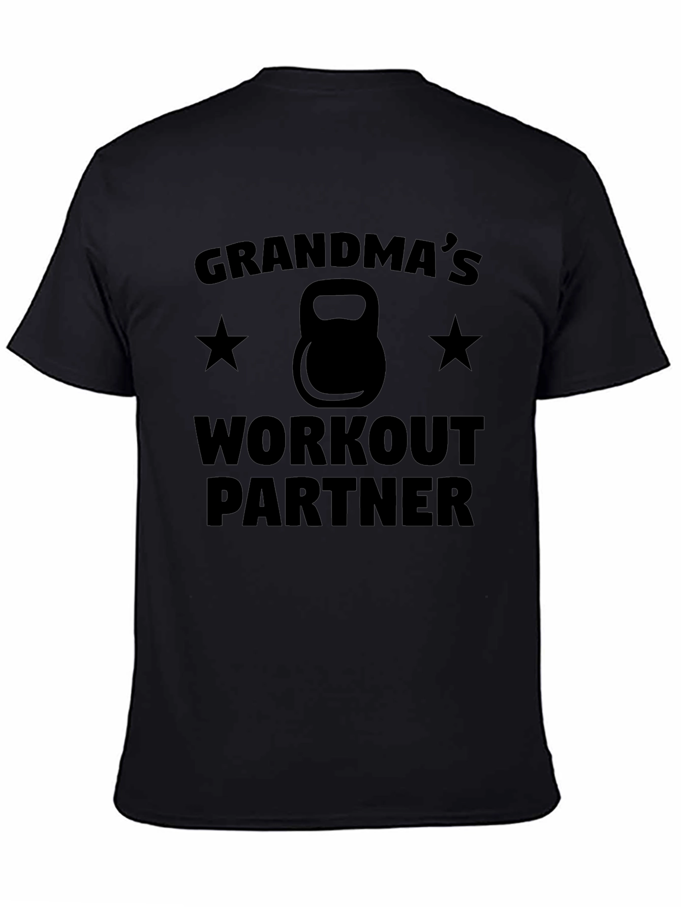 Grandmas Workout Partner Black T-Shirt