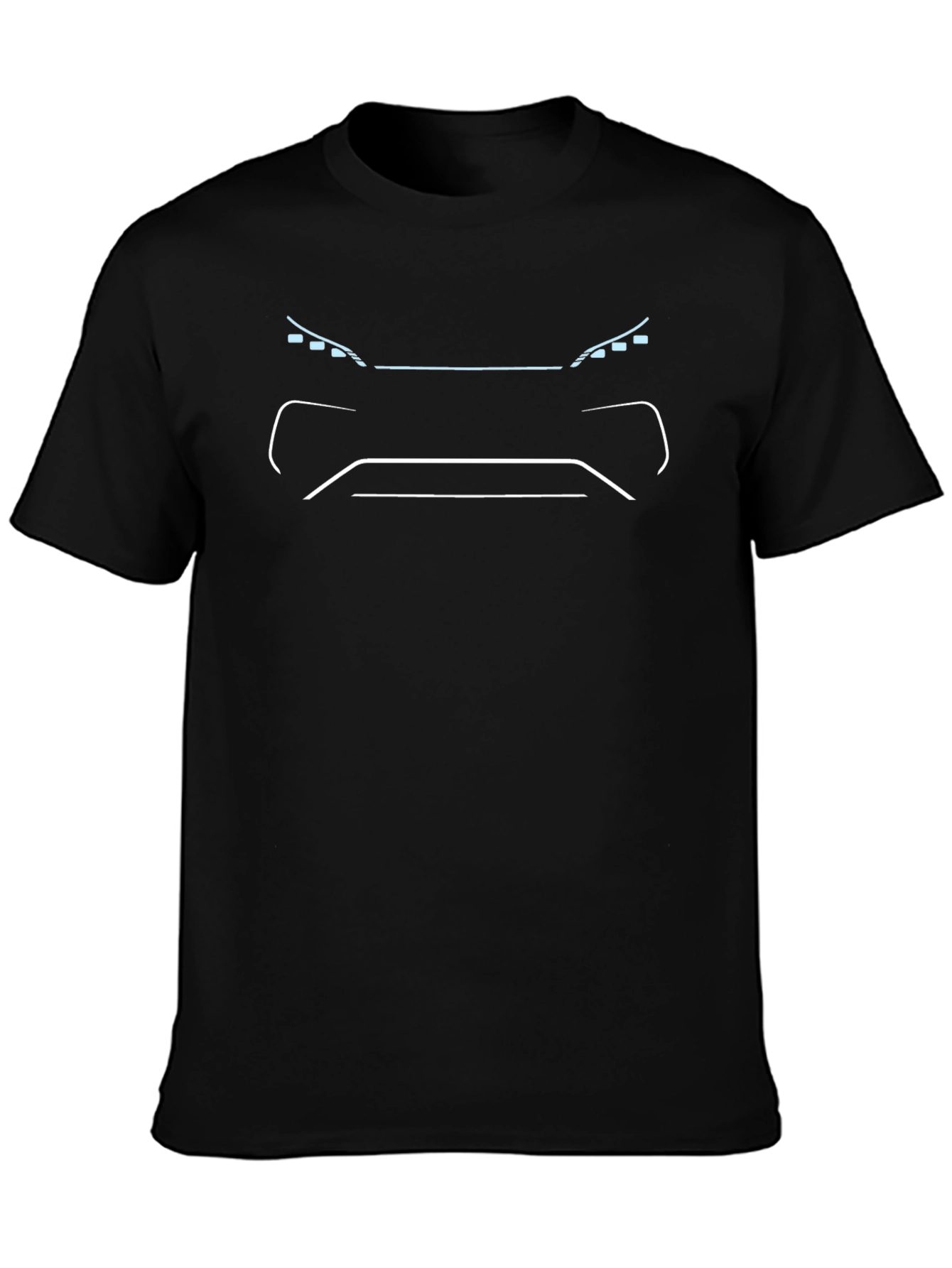 Minimalist Car Front T-Shirt - Black