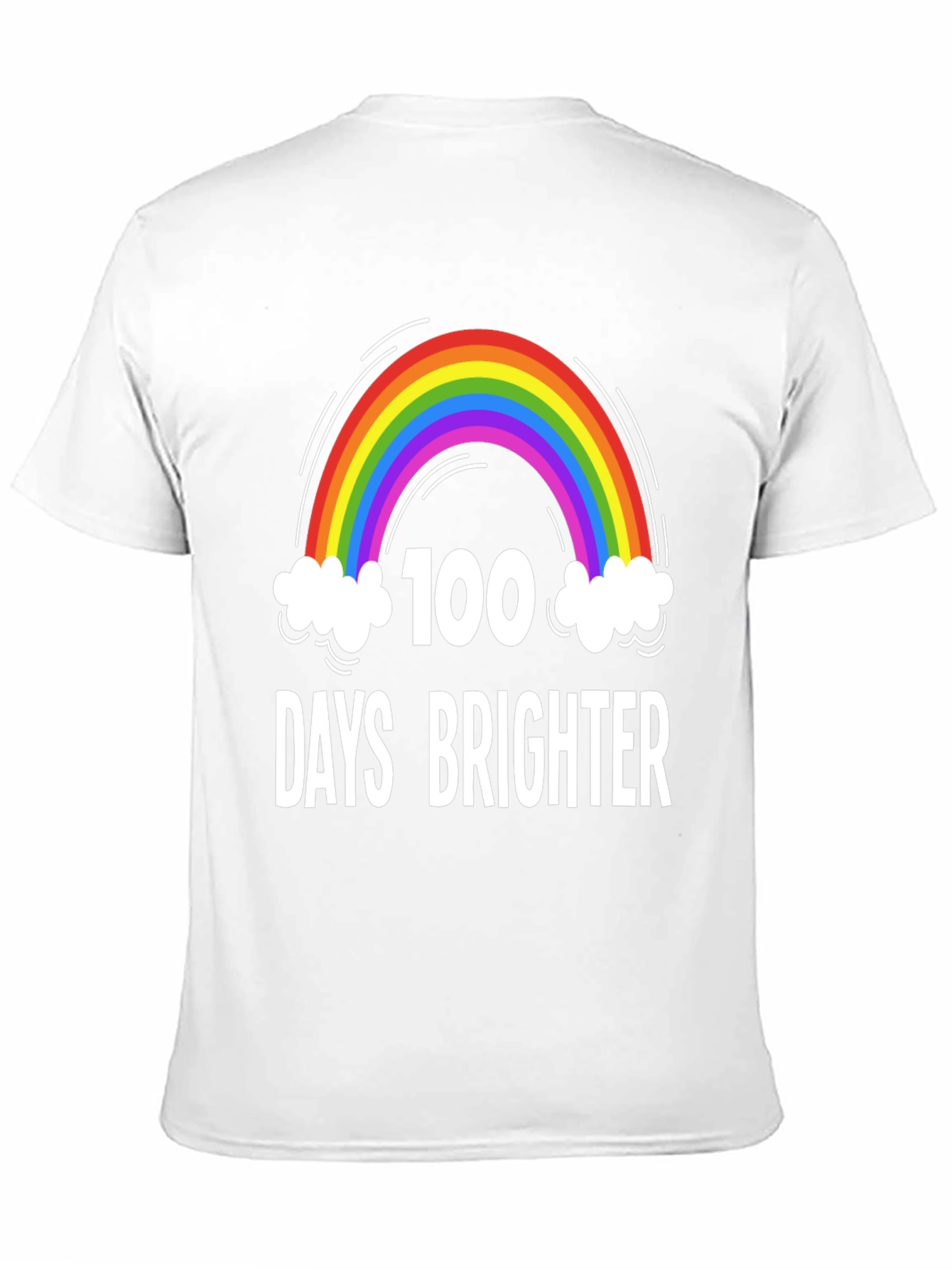 100 Days Brighter Rainbow T-Shirt
