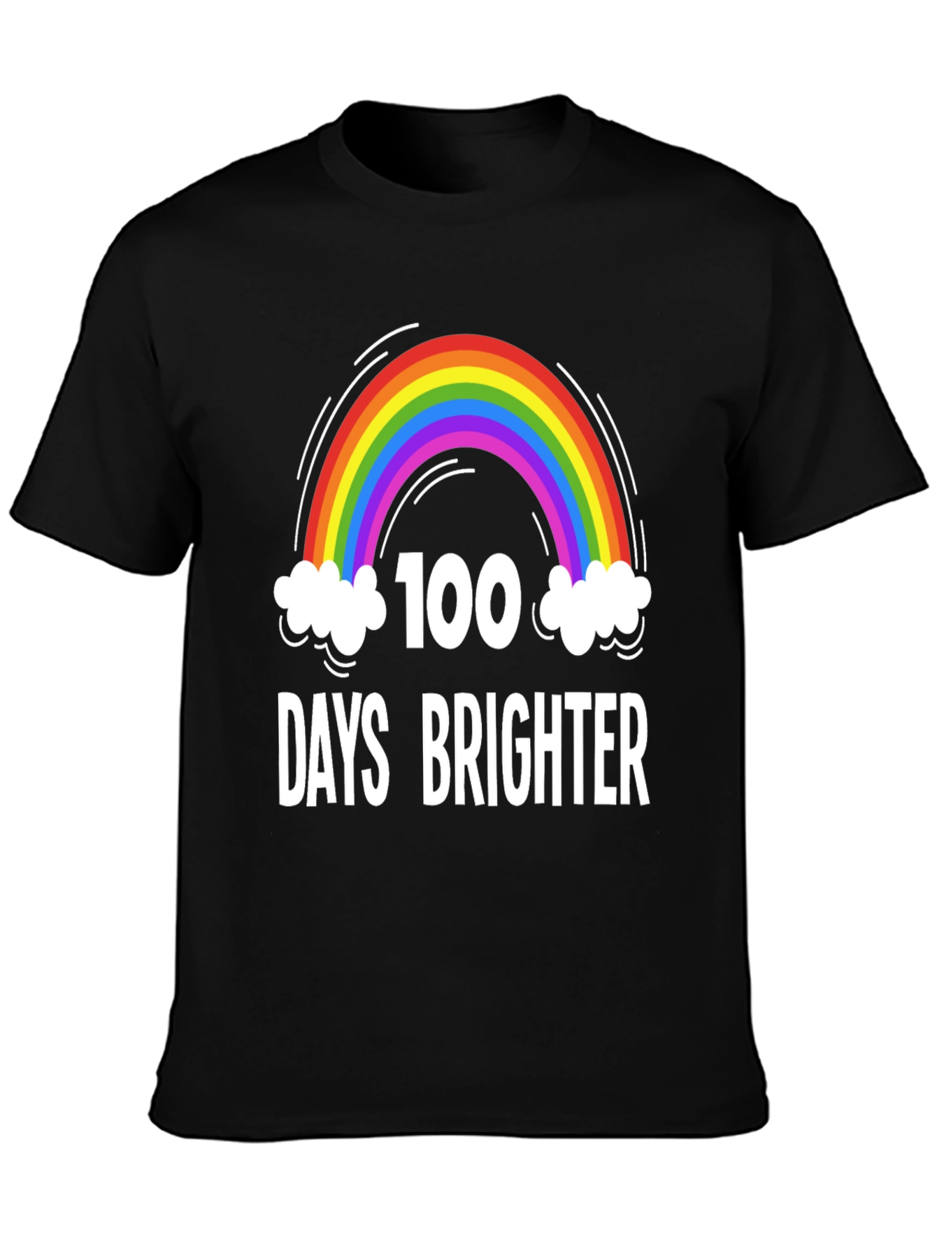 100 Days Brighter Rainbow T-Shirt