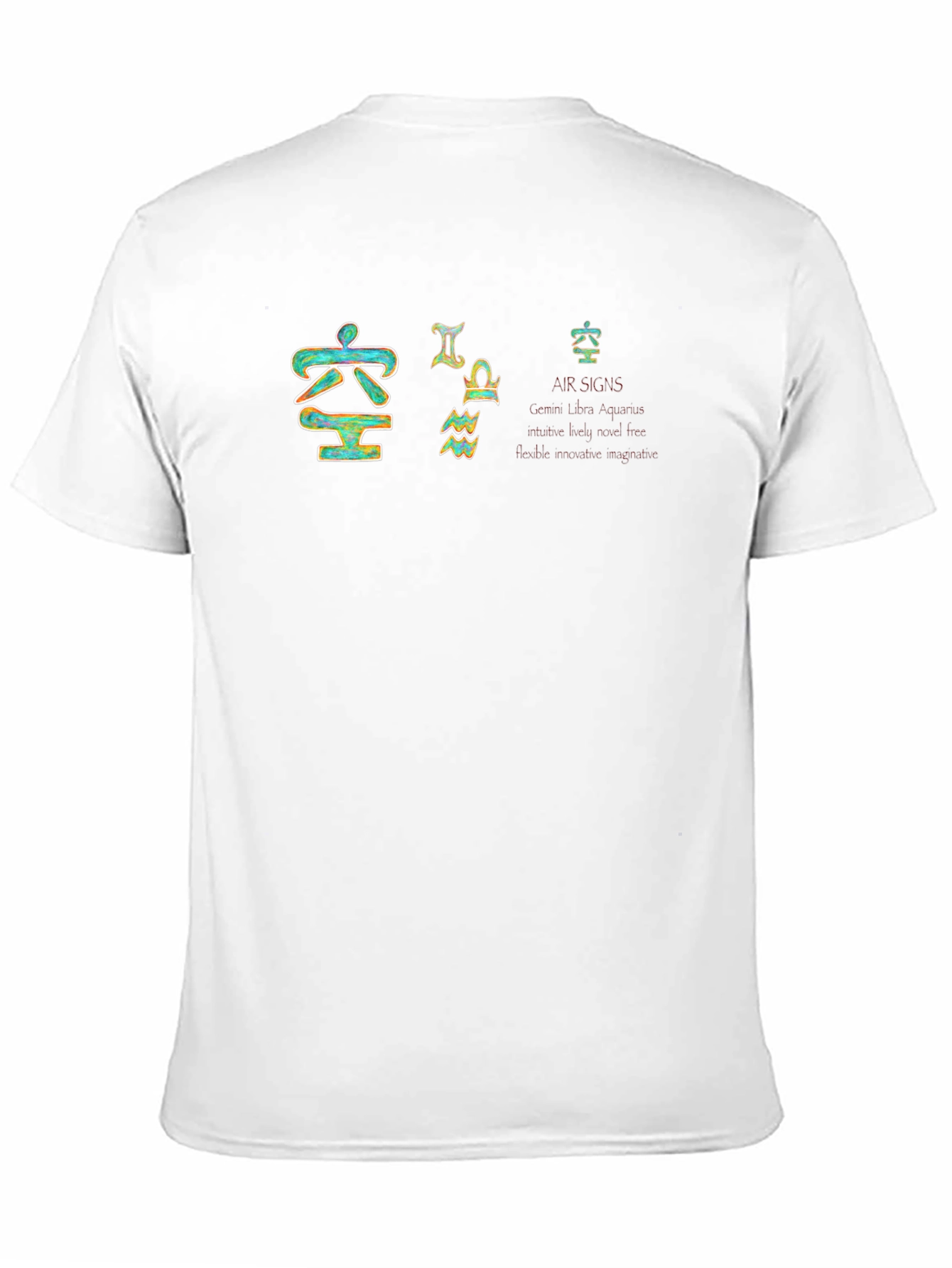 Air Signs Zodiac T-Shirt - Gemini Libra Aquarius