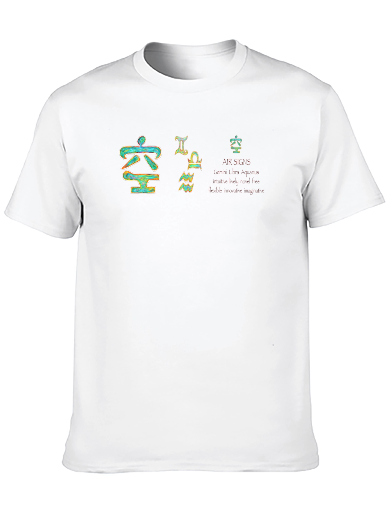 Air Signs Zodiac T-Shirt - Gemini Libra Aquarius