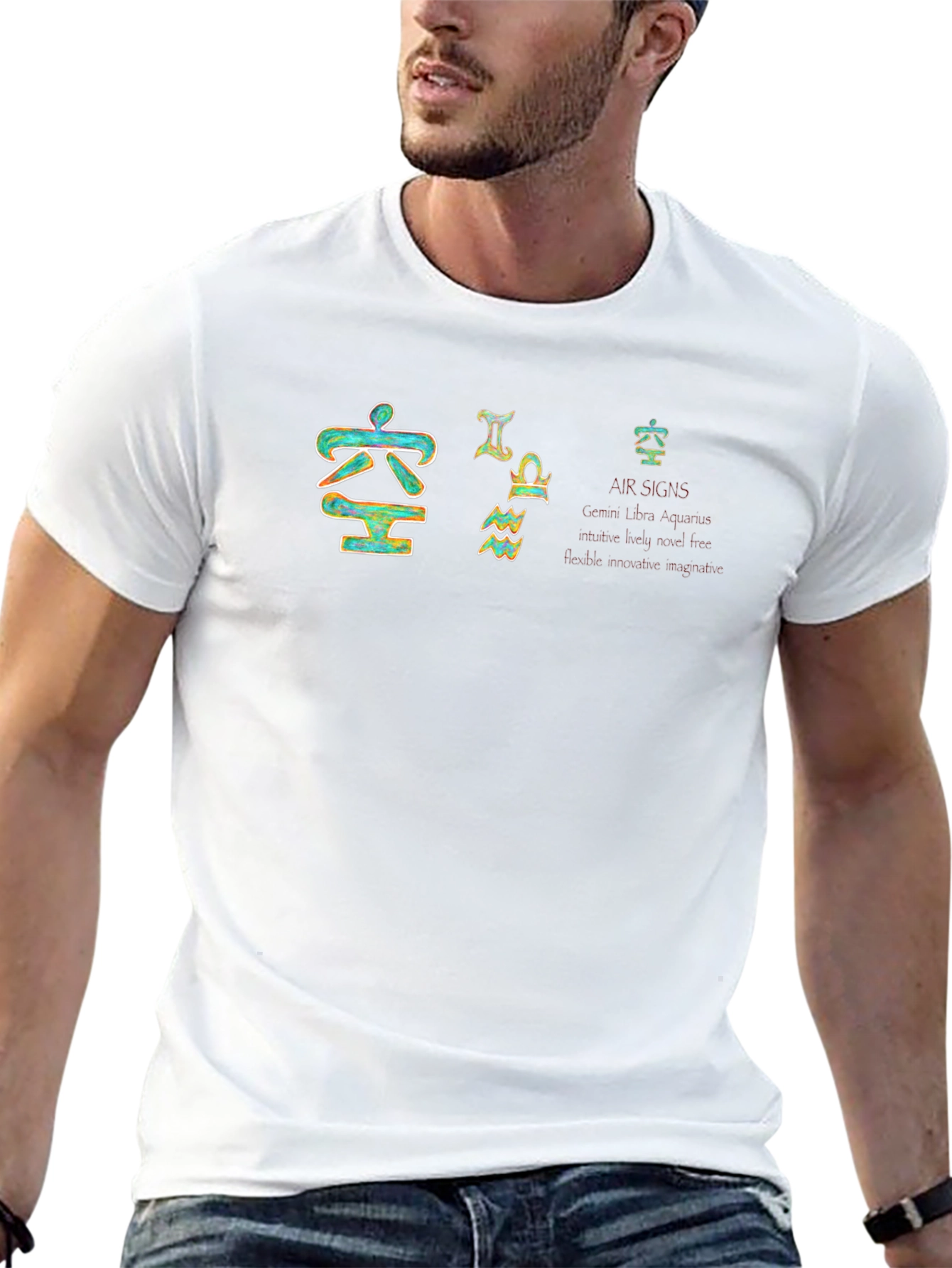 Air Signs Zodiac T-Shirt - Gemini Libra Aquarius