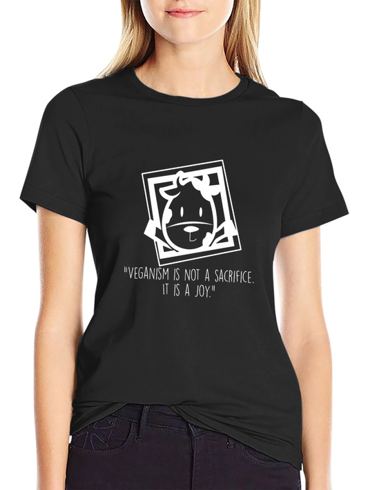Vegan Joy Tee - Black Graphic T-Shirt