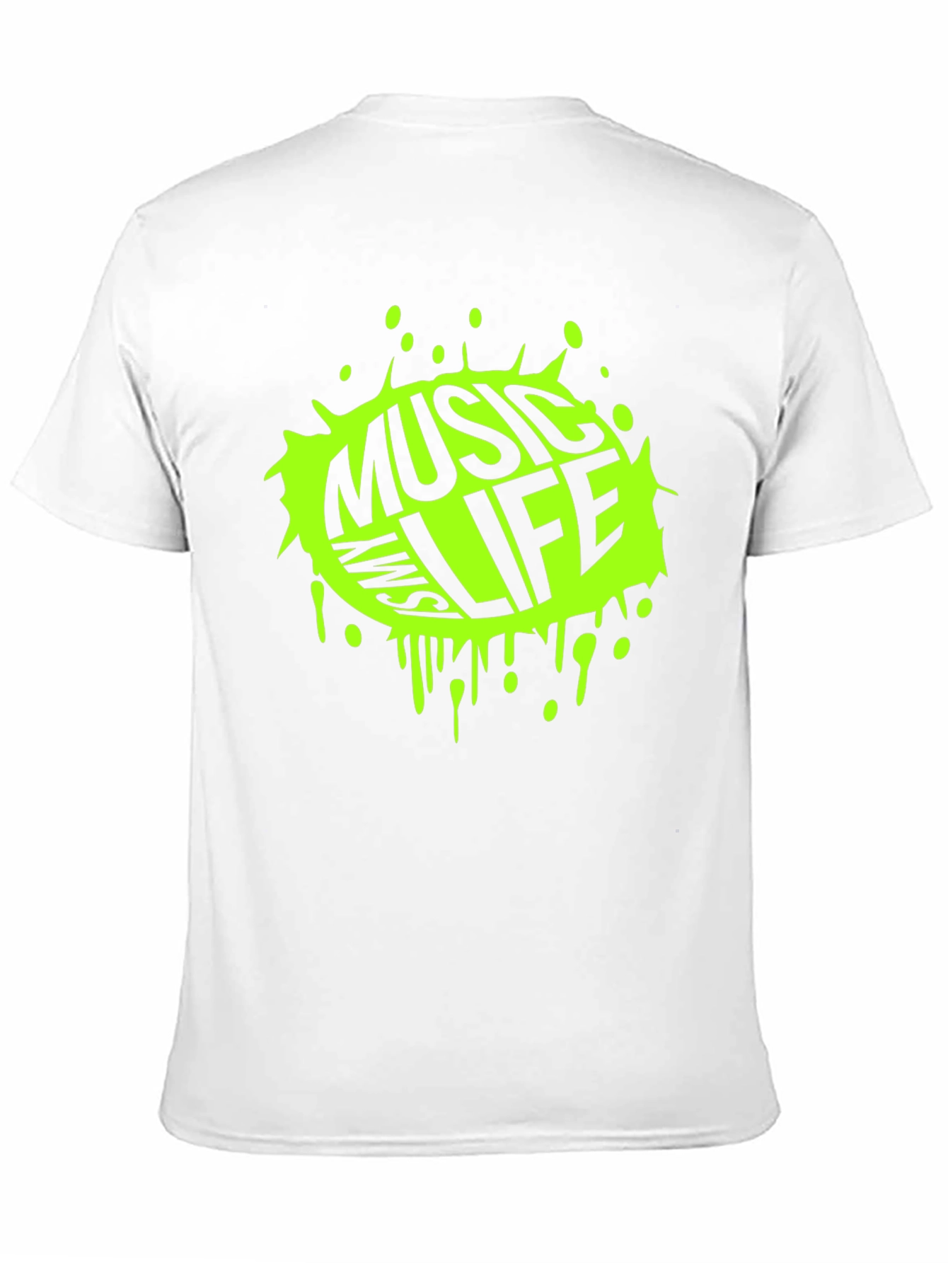 Music is Life Black Graphic T-Shirt