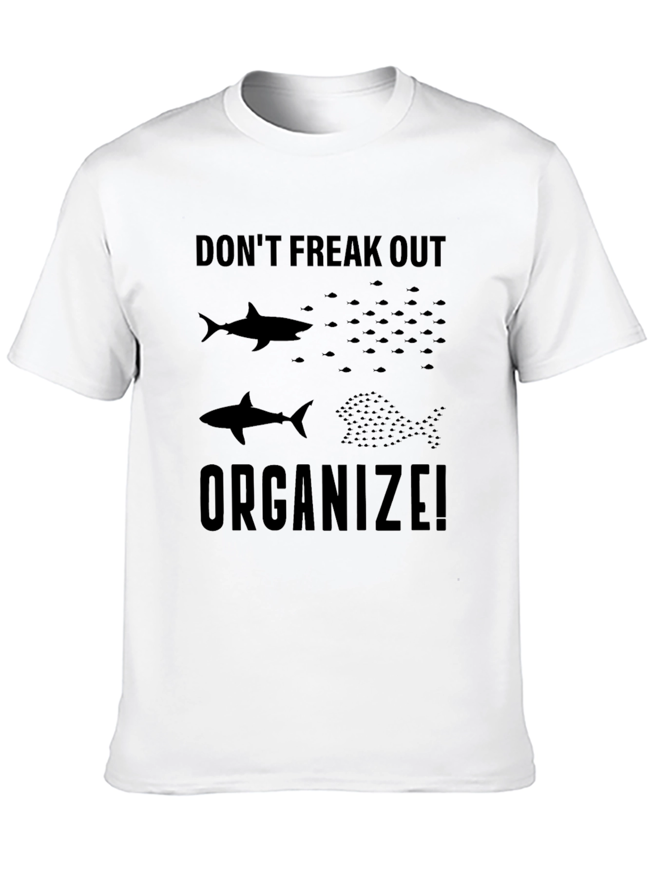 Dont Freak Out Organize! Black T-Shirt