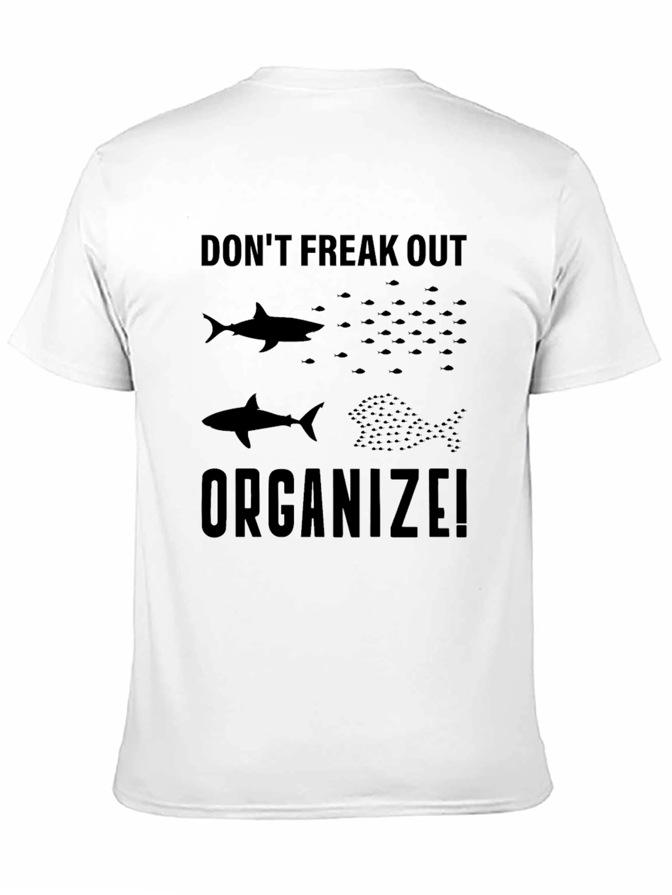 Dont Freak Out Organize! Black T-Shirt