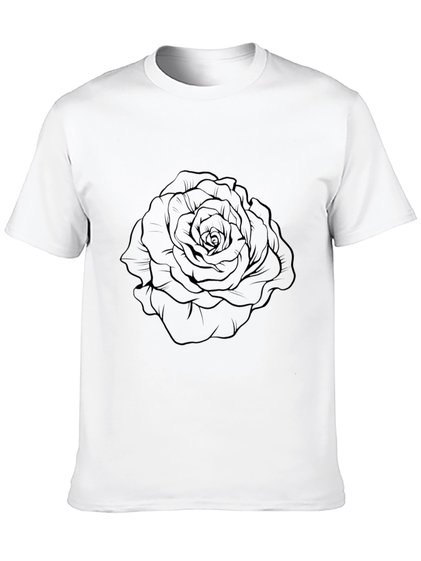 Black Rose Graphic Tee - Stylish Mens T-Shirt