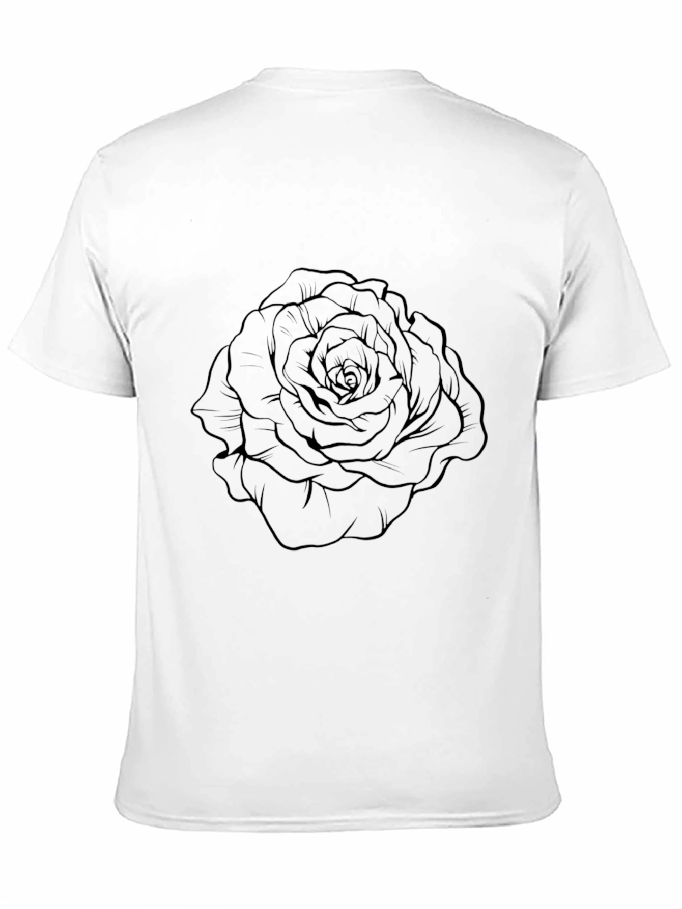 Black Rose Graphic Tee - Stylish Mens T-Shirt