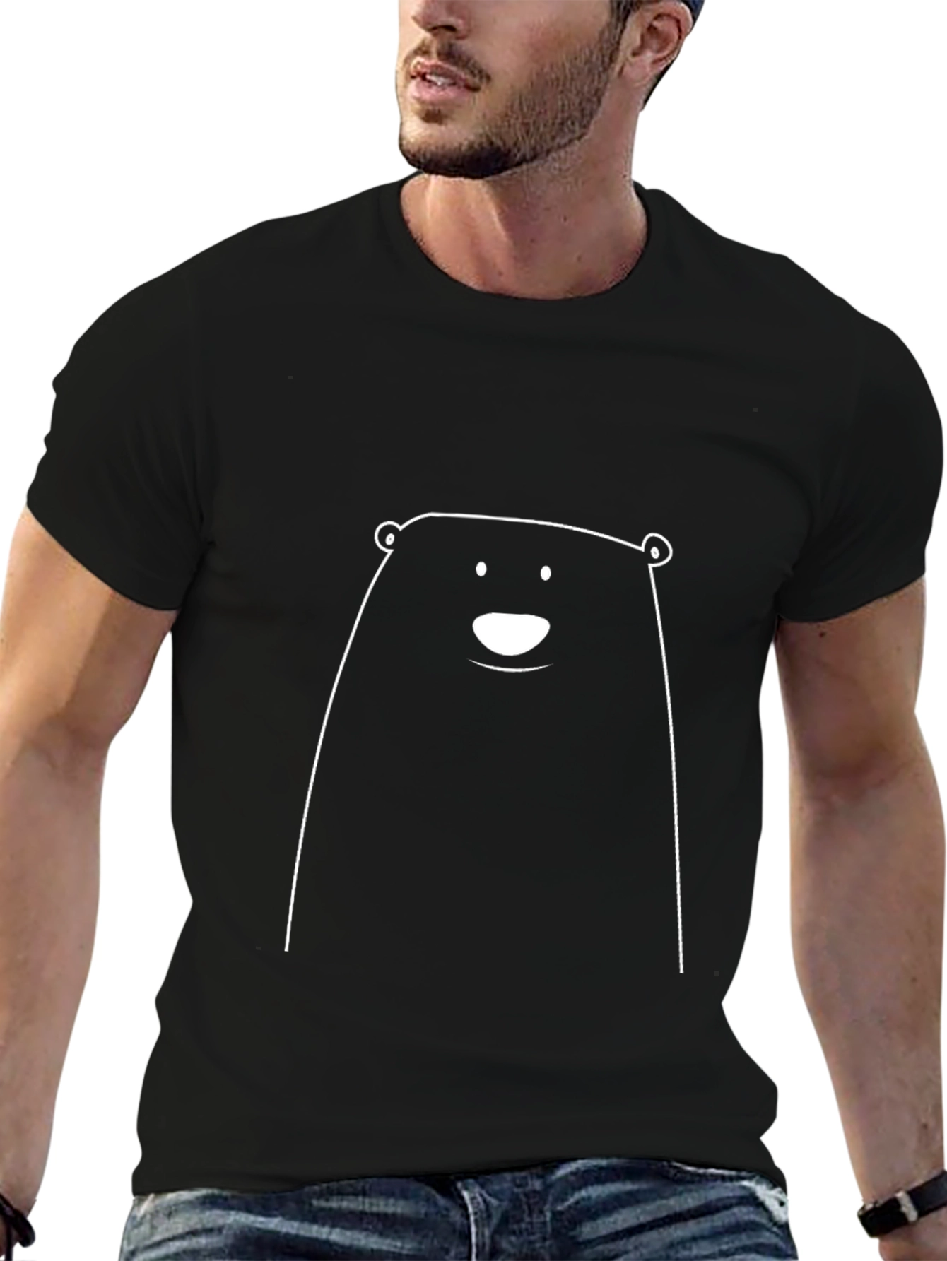 Black Bear Graphic Tee - Casual Comfort