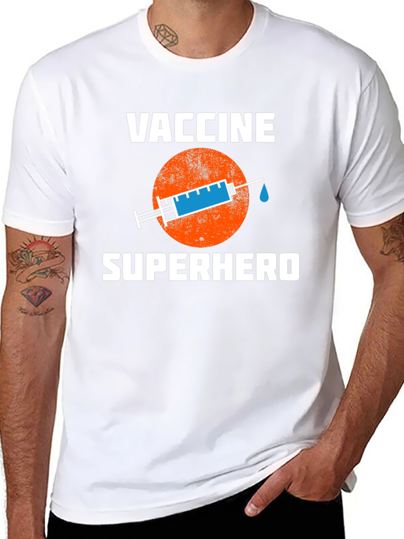 Vaccine Superhero T-Shirt