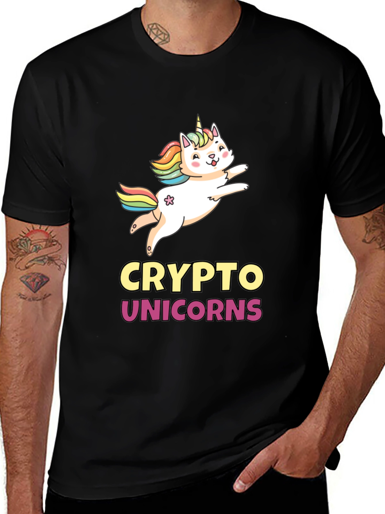 Crypto Unicorns Graphic T-Shirt