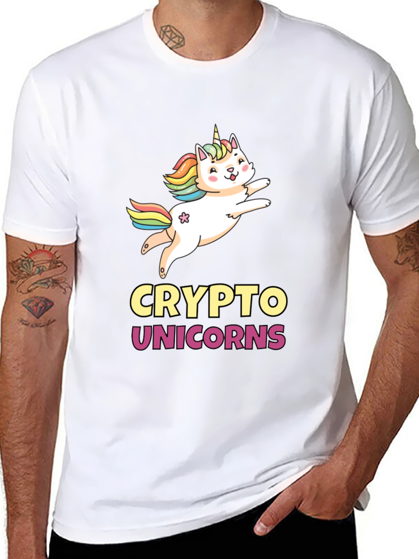 Crypto Unicorns Graphic T-Shirt