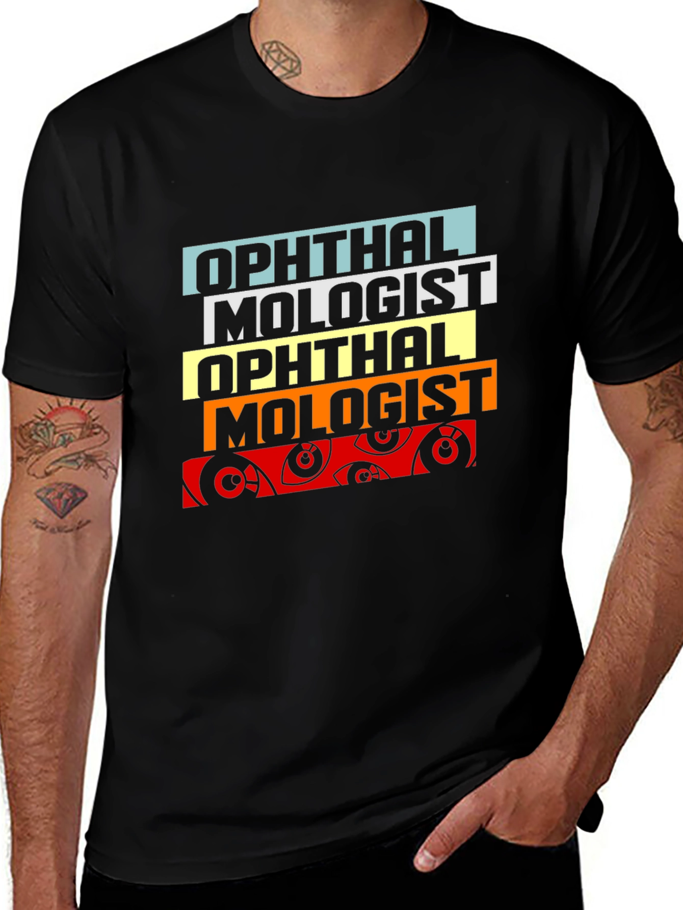 Ophthalmologist Eye Chart T-Shirt - Stylish Optometry Tee