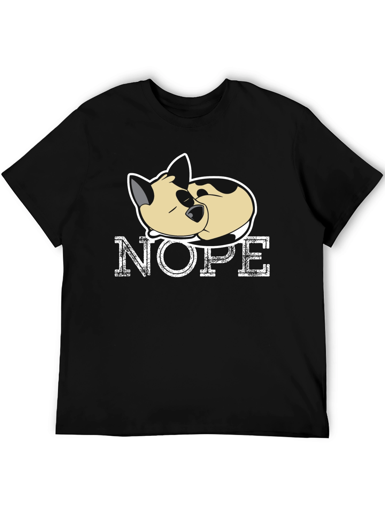 Nope Cat T-Shirt - Funny Lazy Cat Tee