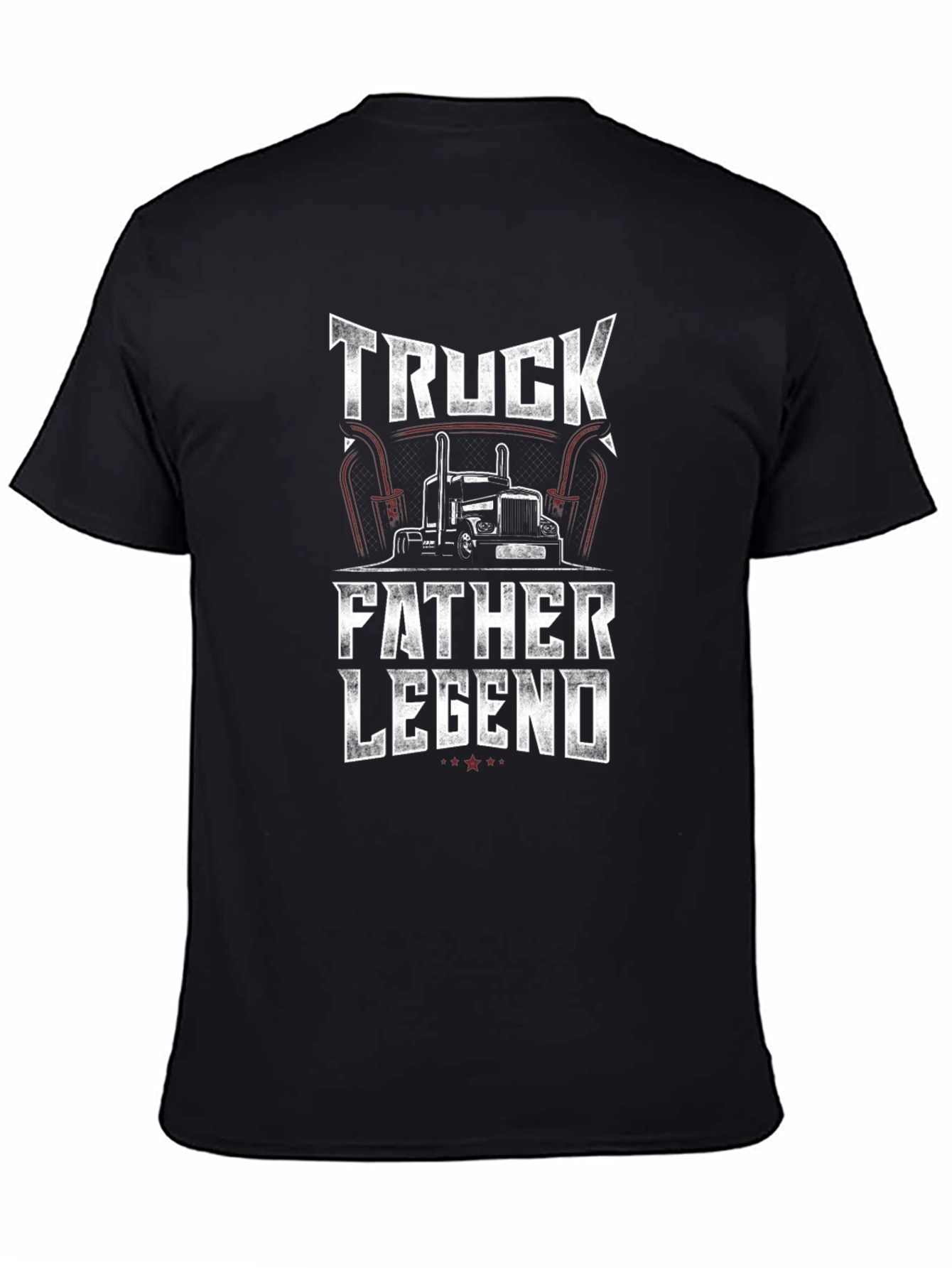 Truck Father Legend Black Graphic Tee