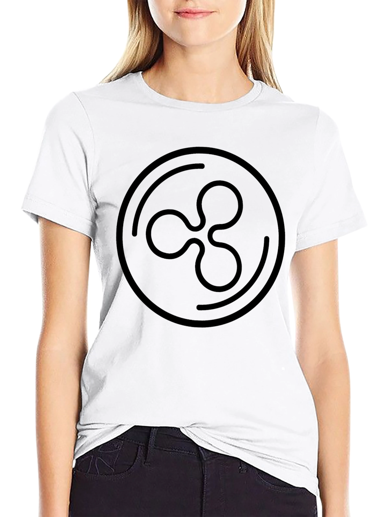 Ripple Crypto T-Shirt - Black Cryptocurrency Tee