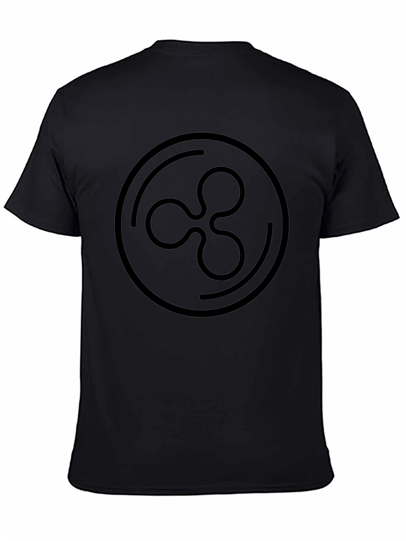 Ripple Crypto T-Shirt - Black Cryptocurrency Tee