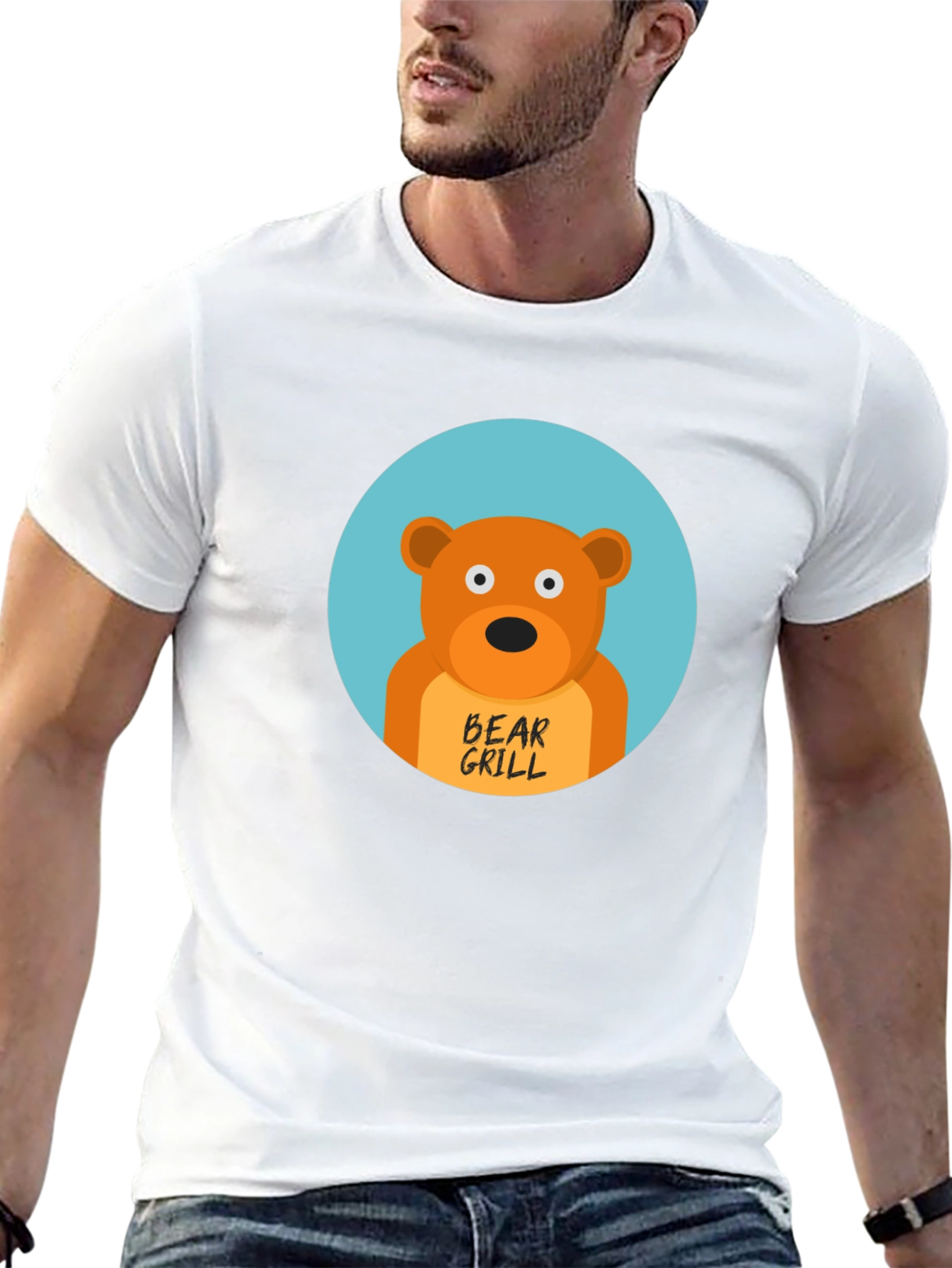 Bear Grill Funny Graphic T-Shirt